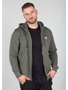 Alpha Industries Herren grüner Kapuzenpullover Alpha Industries Basic Zip hoodie Dark Olive