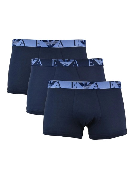 Emporio Armani 3er-Pack dunkelblauer Herren Boxershorts Emporio Armani Underwear 40035 Marine