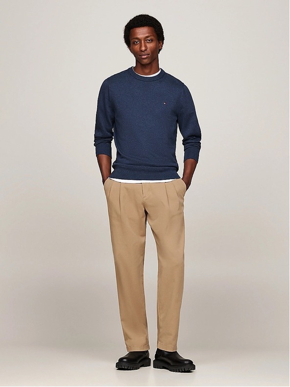 Tommy Hilfiger Herren Blauer Pullover Aegean Sea Heather Tommy Hilfiger