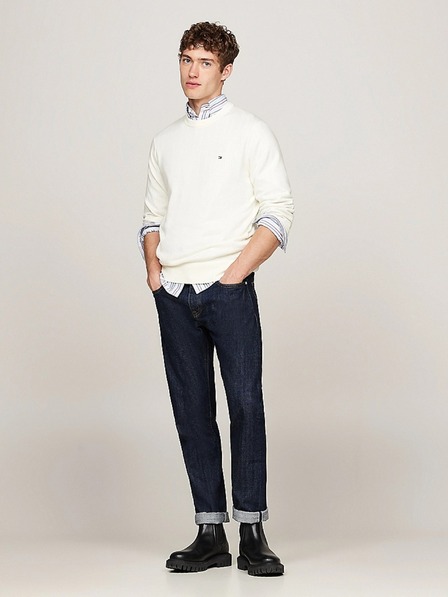 Tommy Hilfiger Herren Weißer Pullover Ivory Tommy Hilfiger