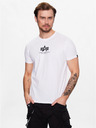 Alpha Industries Herren Weißes Basic T-Shirt Alpha Industries White