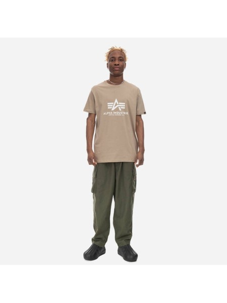 Alpha Industries Herren Beiges T-Shirt Alpha Industries Basic T Vintage Sand