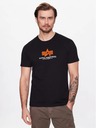 Alpha Industries Herren Schwarzes T-Shirt Alpha Industries Basic T Rubber Black