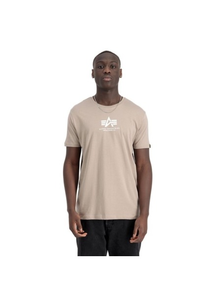 Alpha Industries Herren Beiges Basic T-Shirt Alpha Industries Vintage Sand