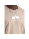 Alpha Industries Herren Beiges Basic T-Shirt Alpha Industries Vintage Sand