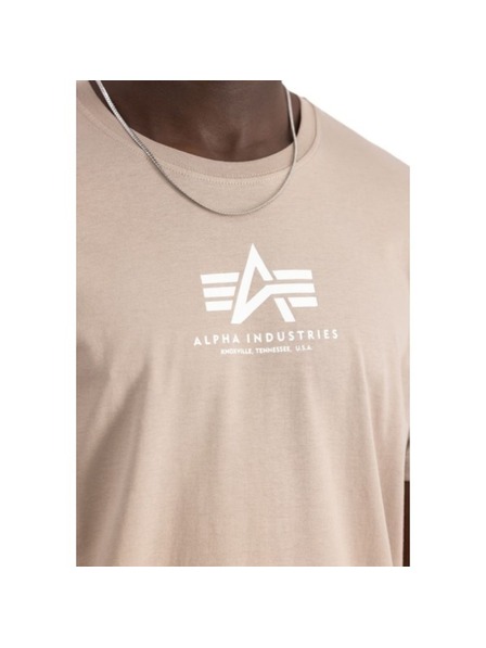 Alpha Industries Herren Beiges Basic T-Shirt Alpha Industries Vintage Sand