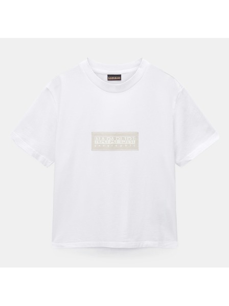 Napapijri Herren Weißes T-Shirt Napapijri S-Box Logo