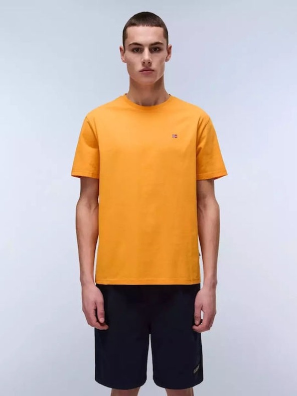 Napapijri Herren Orange T-Shirt Salis Napapijri