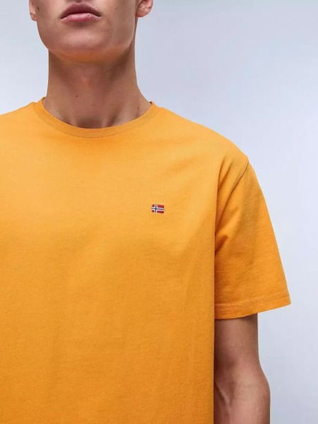 Napapijri Herren Orange T-Shirt Salis Napapijri