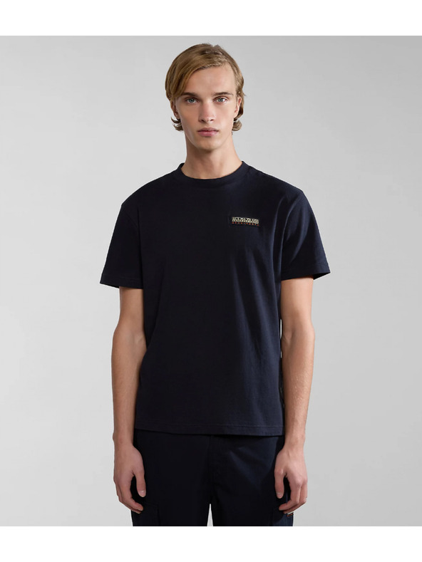 Napapijri Schwarzes Herren-T-Shirt s-iaato Napapijri