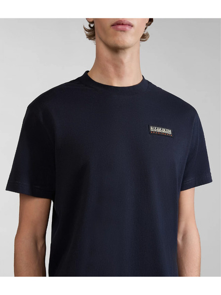 Napapijri Schwarzes Herren-T-Shirt s-iaato Napapijri