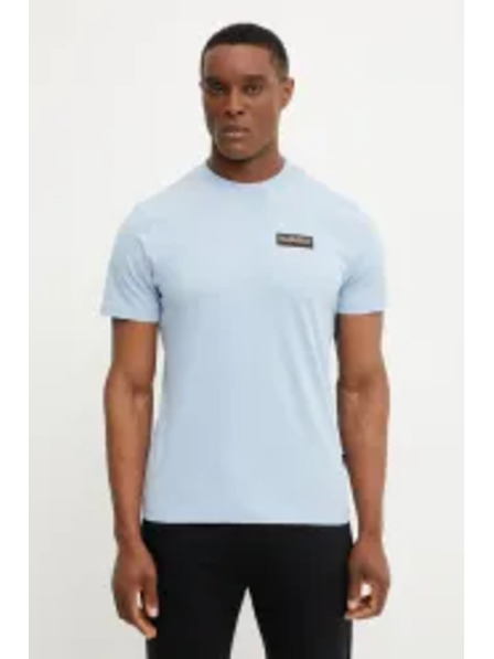 Napapijri Hellblaues Herren-T-Shirt s-iaato Napapijri