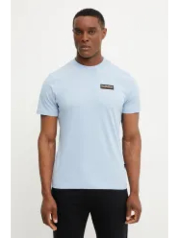Napapijri Hellblaues Herren-T-Shirt s-iaato Napapijri