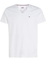 Tommy Jeans Weißes Herren-T-Shirt Tommy Jeans V-Neck T-Shirt 100 Classic White