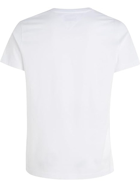 Tommy Jeans Weißes Herren-T-Shirt Tommy Jeans V-Neck T-Shirt 100 Classic White