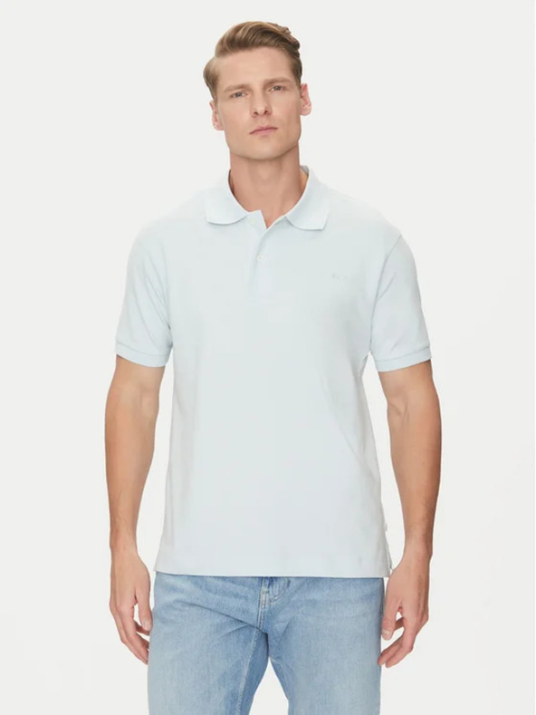 Guess Jeans Hellblaues Herren-Poloshirt kcjv1 Guess Jeans