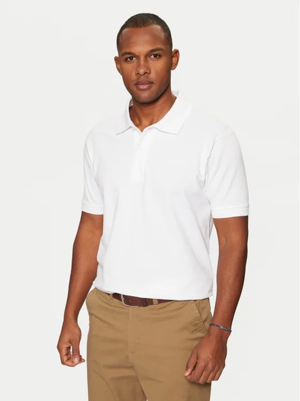 Guess Jeans Weißes Herren-Poloshirt kcjv1 Guess Jeans