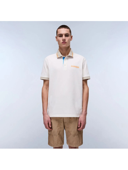 Napapijri Weißes Herren-Poloshirt e-zeri Napapijri