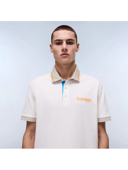 Napapijri Weißes Herren-Poloshirt e-zeri Napapijri