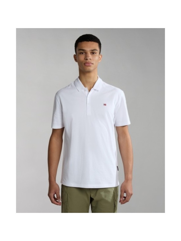 Napapijri Weißes Herren-Poloshirt 0021 Napapijri