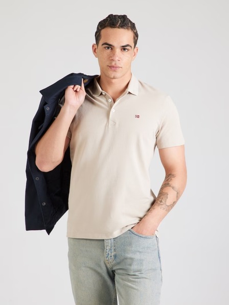 Napapijri Beiges Herren-Poloshirt g1x1 Napapijri