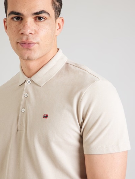 Napapijri Beiges Herren-Poloshirt g1x1 Napapijri