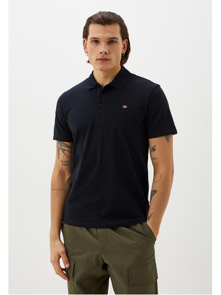 Napapijri Schwarzes Herren-Poloshirt 0411 Napapijri