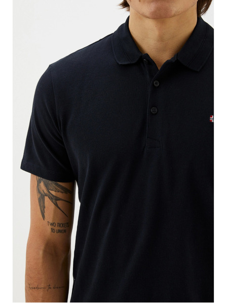 Napapijri Schwarzes Herren-Poloshirt 0411 Napapijri