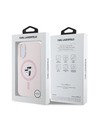 Karl Lagerfeld Karl Lagerfeld Liquid Silikon Karl und Choupette MagSafe Rückseite für iPhone 16 Rosa