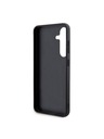 Karl Lagerfeld Karl Lagerfeld Saffiano Grip Stand Metall Logo Rückseite für Samsung Galaxy S24 Schwarz
