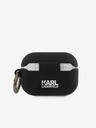 Karl Lagerfeld Rue St Guillaume Silikon Hülle für Airpods Pro Schwarz Karl Lagerfeld
