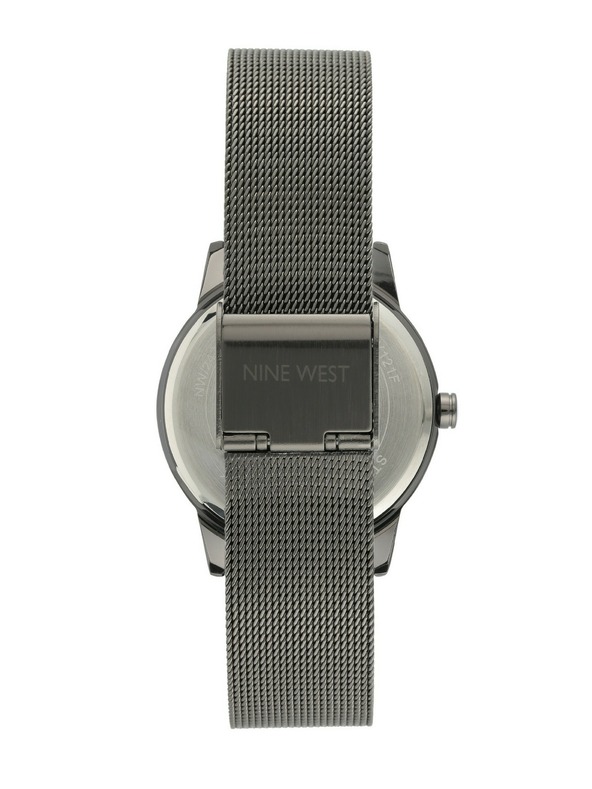 Nine West	 Damen Silberuhr Nine West NW/2429FLGY