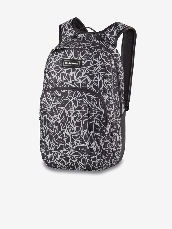 Dakine Schwarzer gemusterter Rucksack Dakine Campus M 25l