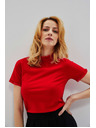 Moodo Damen Bluse mit Spitze
