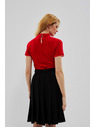 Moodo Damen Bluse mit Spitze
