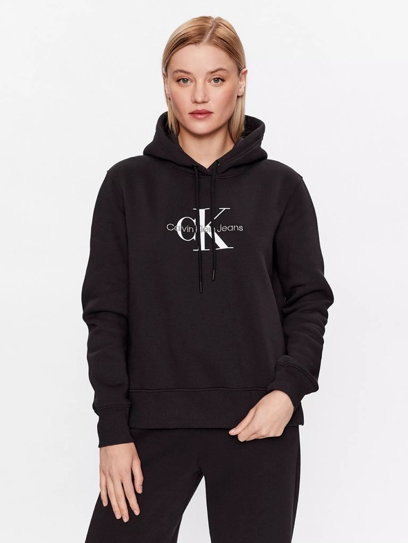 Calvin Klein Damen Sweatjacke schwarz Calvin Klein BEH CK