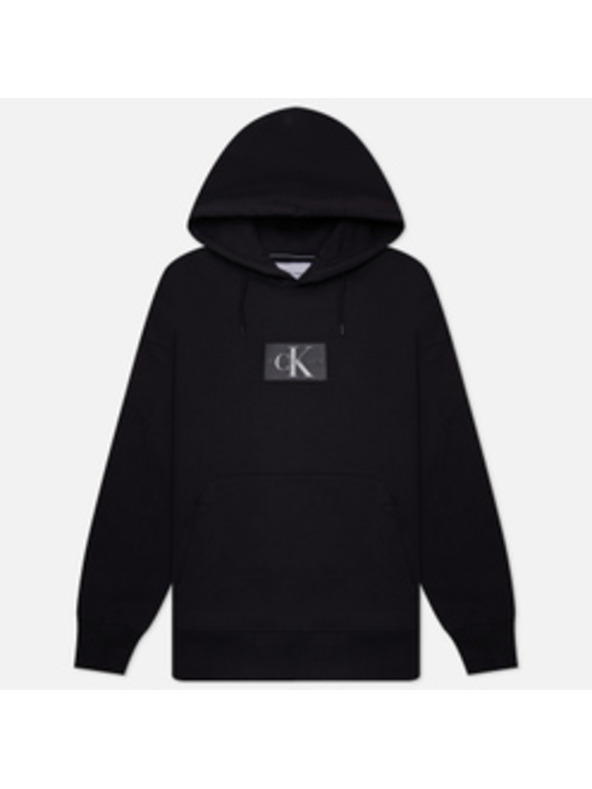 Calvin Klein Damen schwarze Sweatjacke Calvin Klein Hooded Collar