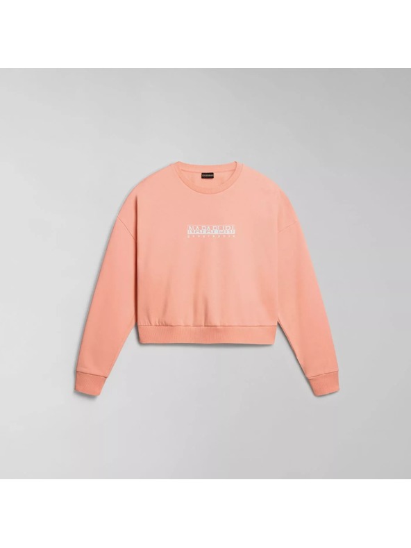 Napapijri Damen rosa Sweatjacke mit Aufdruck Napapijri B-Box W C S P1I Pink Salmon