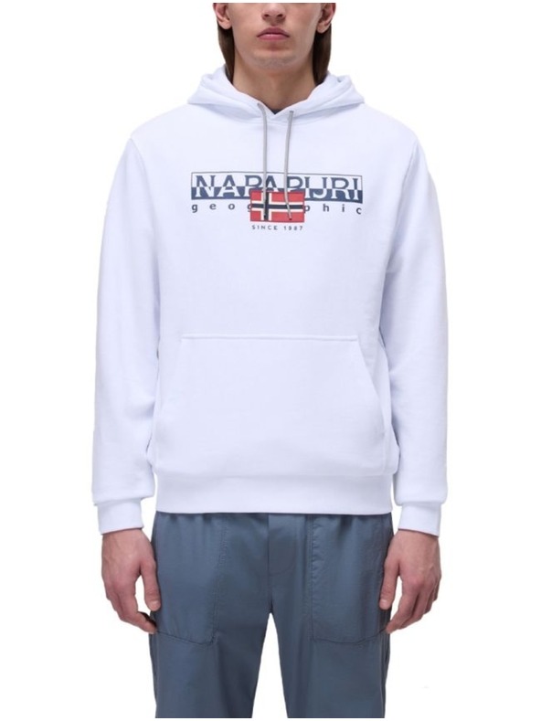 Napapijri Herren weiße Sweatjacke b-aylmer Napapijri