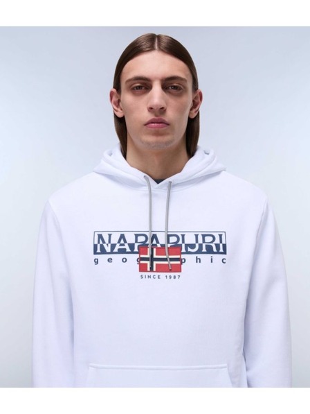 Napapijri Herren weiße Sweatjacke b-aylmer Napapijri