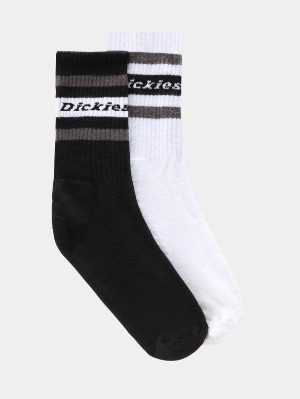 Dickies Schwarz-weiße Unisex-Socken Dickies Genola Black 2-Pack