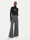 Tommy Hilfiger Damen schwarzer Slim-Pullover mit Wolle Tommy Hilfiger