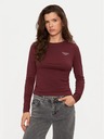 Tommy Jeans Damen bordeauxrotes T-Shirt Tommy Jeans Deep Rouge