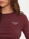 Tommy Jeans Damen bordeauxrotes T-Shirt Tommy Jeans Deep Rouge