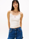 Tommy Jeans Damen weißes Top 20241 Tommy Jeans
