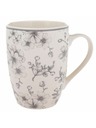 Casa de Engel Keramiktasse 300ml - graue Blumen, 6/36
