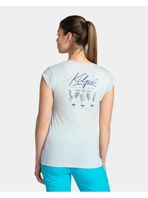 Kilpi Hellgraues Damen Baumwoll T-Shirt Kilpi Los