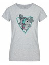 Kilpi Hellgraues Damen Baumwoll T-Shirt Kilpi Albion