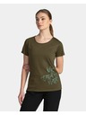 Kilpi Dunkelgrünes Damen Sport T-Shirt Kilpi Garove