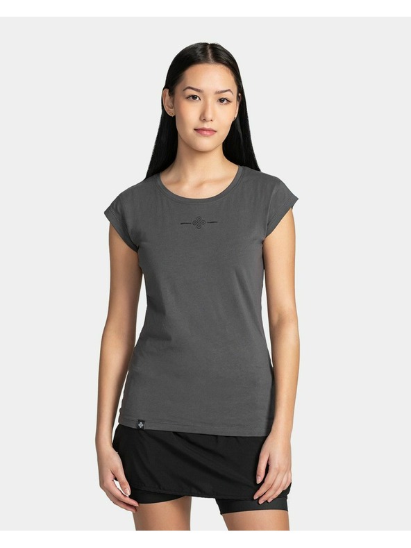 Kilpi Dunkelgraues Damen Baumwoll T-Shirt Kilpi Los